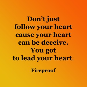 don't just follow your heart